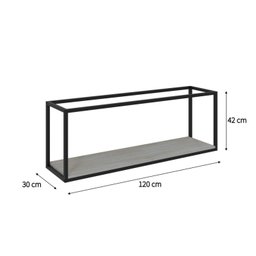 Nicho Aéreo Estilo Industrial 120cm Active Yescasa - 4