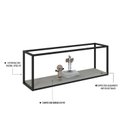 Ver imagem 5 de Nicho Aéreo Estilo Industrial 120cm Active Yescasa Branco