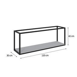 Nicho Aéreo Estilo Industrial 120cm Active Yescasa - 4