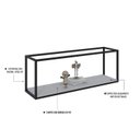 Ver imagem 5 de Nicho Aéreo Estilo Industrial 120cm Active Yescasa Branco
