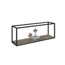 Ver imagem 2 de Nicho Aéreo Estilo Industrial 120cm Active Yescasa Marrom