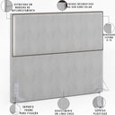 Ver imagem 4 de Cabeceira Cama Box Queen com Tachas 160 Cm Vicenza L02 Linho Cinza - Lyam Decor