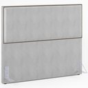 Ver imagem 1 de Cabeceira Cama Box Queen com Tachas 160 Cm Vicenza L02 Linho Cinza - Lyam Decor