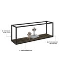 Ver imagem 5 de Nicho Aéreo Estilo Industrial 120cm Active Yescasa Marrom