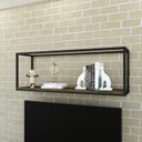 Ver imagem 6 de Nicho Aéreo Estilo Industrial 120cm Active Yescasa Marrom