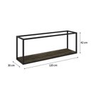 Ver imagem 4 de Nicho Aéreo Estilo Industrial 120cm Active Yescasa Marrom