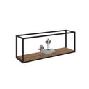 Ver imagem 2 de Nicho Aéreo Estilo Industrial 120cm Active Yescasa Marrom