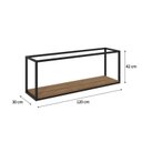 Ver imagem 4 de Nicho Aéreo Estilo Industrial 120cm Active Yescasa Marrom
