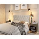 Ver imagem 2 de Painel Cabeceira Paris Queen para Cama Box 1,58 Pávia Areia
