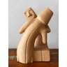 Escultura Amorosos Cerâmica Artesanal Feito a Mão Decoração - 3