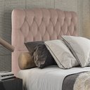Ver imagem 2 de Cabeceira Solteiro 88 cm Milan Veludo Rose Soon