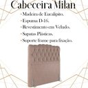 Ver imagem 3 de Cabeceira Solteiro 88 cm Milan Veludo Rose Soon