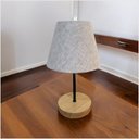 Ver imagem 3 de Luminária Cookie Wood de Mesa em Madeira Tauari 29cm X 17cm Ofertamo