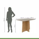 Ver imagem 5 de Conjunto Sala de Jantar 4 Lugares Retangular Tampo Vidro/MDF 120cm Mesa Celebrare Cadeiras Athenas