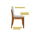 Ver imagem 5 de Conjunto Mesa de Cozinha Monalisa com Tampo Madeirado com Vidro 160cm e 6 Cadeiras Lady Natural