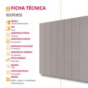 Ver imagem 5 de Guarda Roupa Casal Everest 100 Mdf 10 Portas e 10 Cabideiros Moderna Mobília