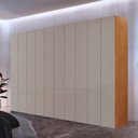Ver imagem 1 de Guarda Roupa Casal Everest 100 Mdf 10 Portas e 10 Cabideiros Moderna Mobília