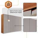 Ver imagem 6 de Guarda Roupa Casal Everest 100 Mdf 10 Portas e 10 Cabideiros Moderna Mobília