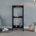 Ver imagem 6 de Estante de Livros Industrial Aço 45CMX104CM 3 Prateleiras Active Yescasa Preto/Ônix