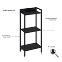 Ver imagem 5 de Estante para Livros Industrial 3 Prateleiras 104cmx45cm Active Yescasa