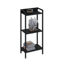 Ver imagem 2 de Estante de Livros Industrial Aço 45CMX104CM 3 Prateleiras Active Yescasa Preto/Ônix