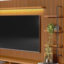 Ver mais imagens de Painel para Tv até 75 Polegadas Ripado com Rack e Módulo Direito Nature e Off White D'Rossi