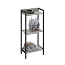 Ver imagem 2 de Estante de Livros Industrial Aço 45CMX104CM 3 Prateleiras Active Yescasa
