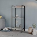 Ver imagem 1 de Estante para Livros Industrial 3 Prateleiras 104cmx45cm Active Yescasa