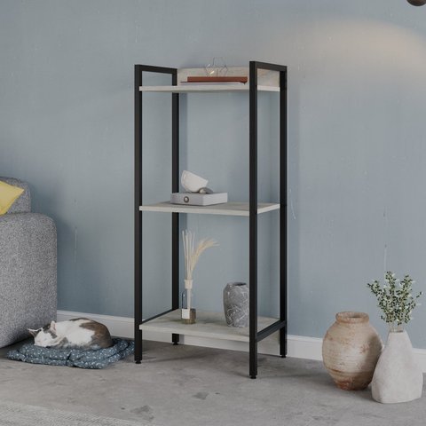 Estante para Livros Industrial 3 Prateleiras 104cmx45cm Active Yescasa