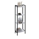 Ver imagem 2 de Estante de Livros Industrial Aço 45CMX146CM Multiuso 4 Prateleiras Active Yescasa