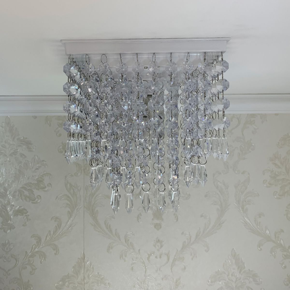 Lustre Cristal Acrílico Decoração Sala Iluminação Para Banheiro Decorar Quarto Design Morderno 19x21 - 7