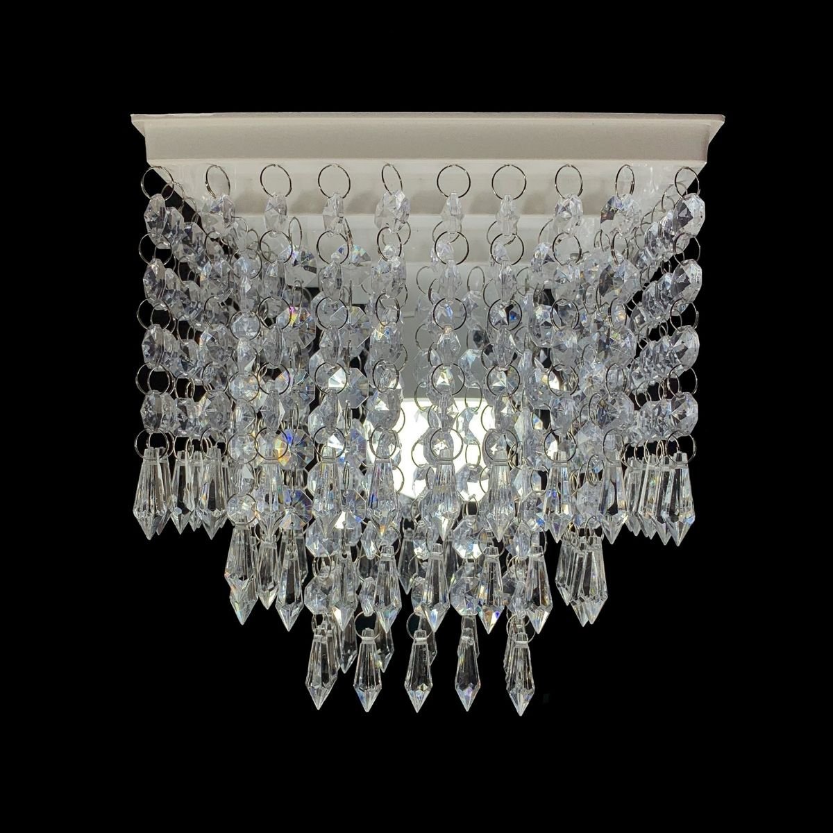 Lustre Cristal Acrílico Decoração Sala Iluminação Para Banheiro Decorar Quarto Design Morderno 19x21 - 9