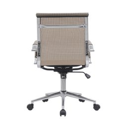 Kit 2 Cadeiras de Escritório Diretor Eames em Tela - Dourada - 6