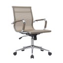 Ver imagem 7 de Kit 2 Cadeiras de Escritório Diretor Eames em Tela - Dourada