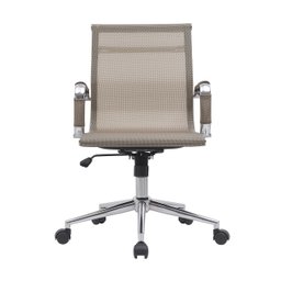 Kit 2 Cadeiras de Escritório Diretor Eames em Tela - Dourada - 3