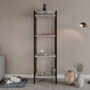 Ver imagem 6 de Estante de Livros Industrial Aço 45CMX146CM Multiuso 4 Prateleiras Active Yescasa
