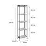 Estante para Livros Industrial Aço Multiuso 5 Prateleiras 187cmx45cm Active Yescasa - 4
