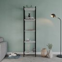 Ver imagem 6 de Estante para Livros Industrial Aço Multiuso 5 Prateleiras 187cmx45cm Active Yescasa