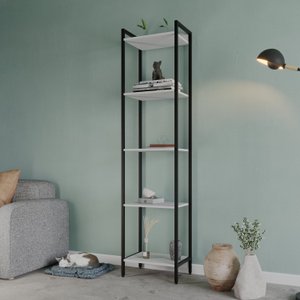 Estante para Livros Industrial Aço Multiuso 5 Prateleiras 187cmx45cm Active Yescasa