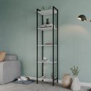 Ver imagem 1 de Estante de Livros Industrial Aço 45CMX187CM Multiuso 5 Prateleiras Active Yescasa