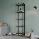 Ver imagem 1 de Estante para Livros Industrial Aço Multiuso 5 Prateleiras 187cmx45cm Active Yescasa