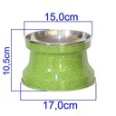 Ver imagem 2 de Comedouro Alto Gatos Alumínio Gastrobel - Verde Pigmentado