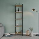 Ver imagem 6 de Estante de Livros Industrial Aço 45CMX187CM Multiuso 5 Prateleiras Active Yescasa Marrom