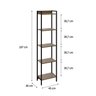 Estante para Livros Industrial Aço Multiuso 5 Prateleiras 187cmx45cm Active Yescasa - 4