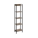 Ver imagem 3 de Estante de Livros Industrial Aço 45CMX187CM Multiuso 5 Prateleiras Active Yescasa Marrom