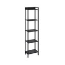 Ver imagem 3 de Estante de Livros Industrial Aço 45CMX187CM Multiuso 5 Prateleiras Active Yescasa Preto/Ônix