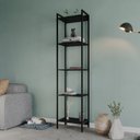 Ver imagem 1 de Estante para Livros Industrial Aço Multiuso 5 Prateleiras 187cmx45cm Active Yescasa