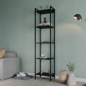 Estante para Livros Industrial Aço Multiuso 5 Prateleiras 187cmx45cm Active Yescasa