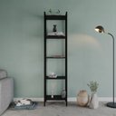 Ver imagem 6 de Estante de Livros Industrial Aço 45CMX187CM Multiuso 5 Prateleiras Active Yescasa Preto/Ônix