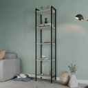 Ver imagem 1 de Estante para Livros Industrial Aço Multiuso 5 Prateleiras 187cmx45cm Active Yescasa